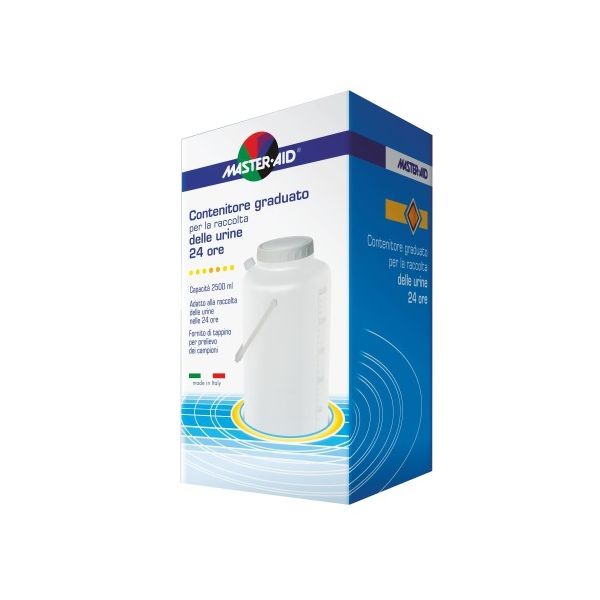 Contenitore Raccolta Urina Master-aid 24 h 2500 ml, compra online su  Farmacia delle Terme