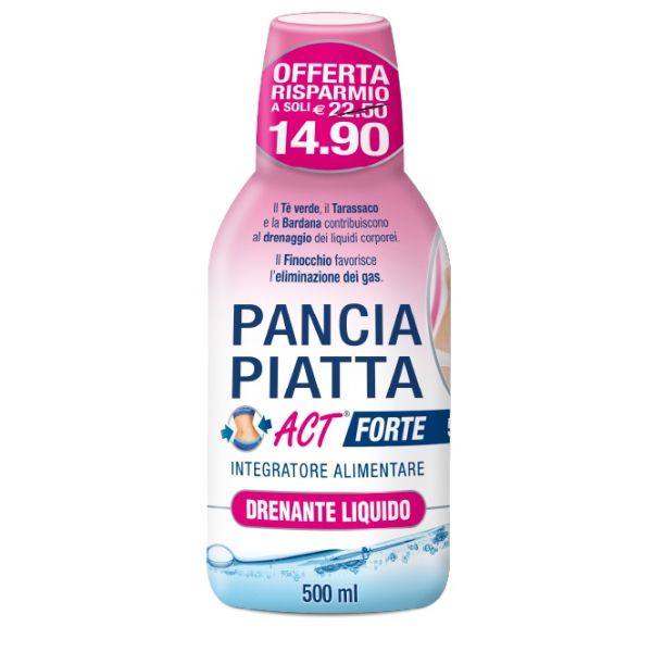 Pancia Piatta Act Forte Drenante Liquido 500 ml, compra online su