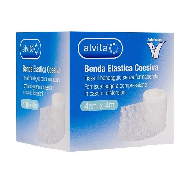 Benda Elastica Coesiva Alvita 4x4, compra online su Farmacia delle