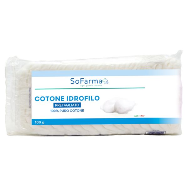 Cotone Idrofilo Pretagliato 100 g Sofarmapiu', compra online su Farmacia  delle Terme