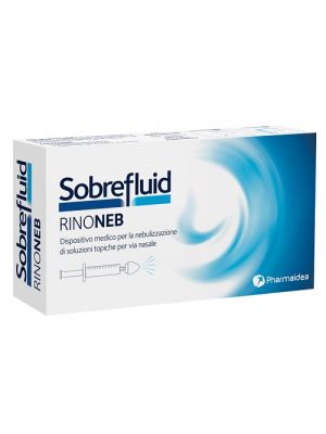 Sobrefluid Rinoneb Dispositivo Nebulizzatore + Siringa Luerlock da 50 ml + Agocannula per Prelievo Soluzione